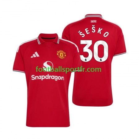Tenue Manchester United Benjamin Sesko 30 Domicile 2026-2027 Maillot de Foot Tenue Manchester United Benjamin Sesko 30 Domicile 2026-2027 Maillot de Foot